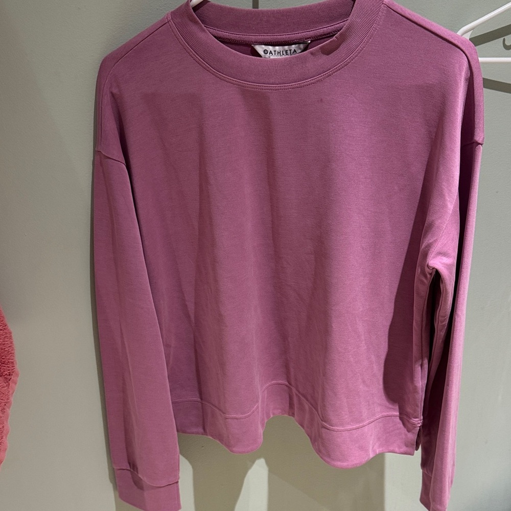 Athleta Mauve Long Sleeve Shirt